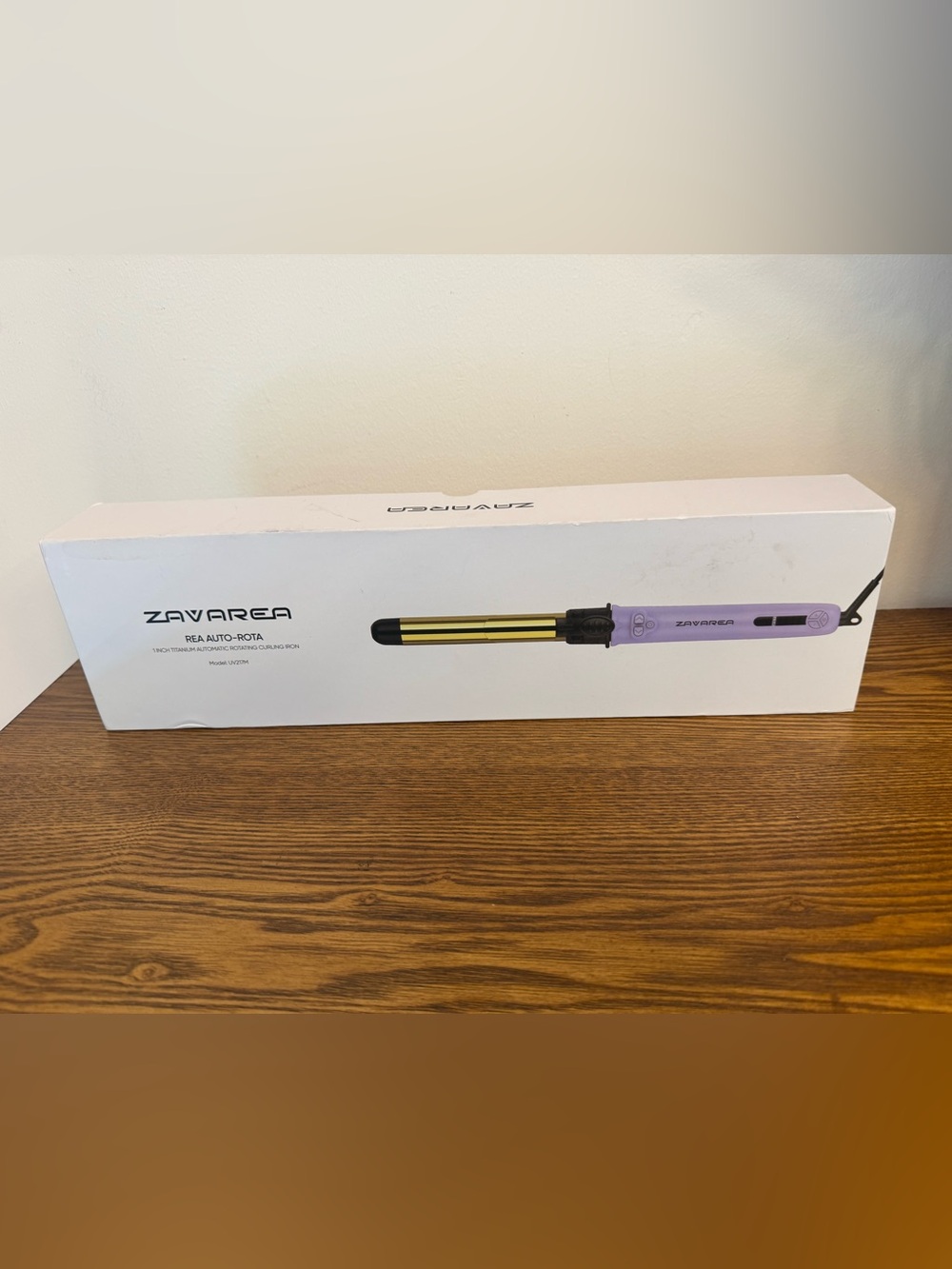 Zavarea Automatic Rotating Curling Iron 1" NWT In Box + Glove & Clips